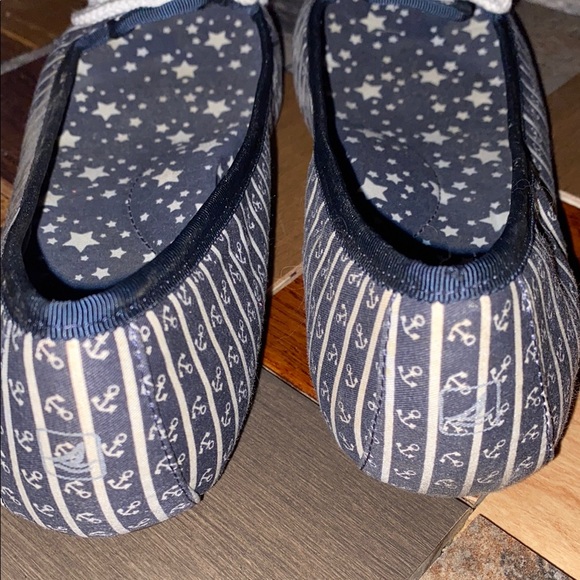 Sperry Blue and White Nautical Flats - Picture 6 of 8